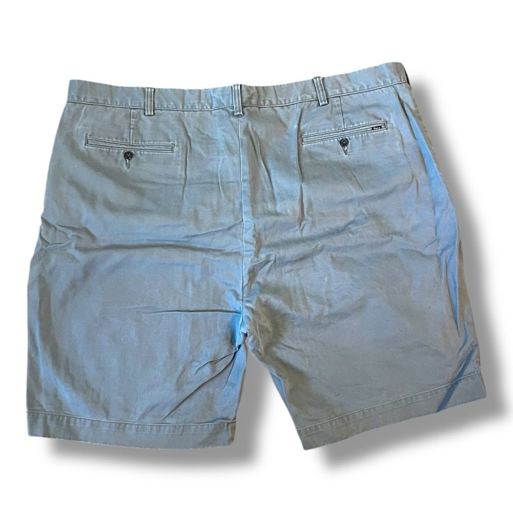 Polo Ralph Lauren Men's Classic Fit Grey Flat Front Chino Shorts Size 48B - Picture 2 of 10
